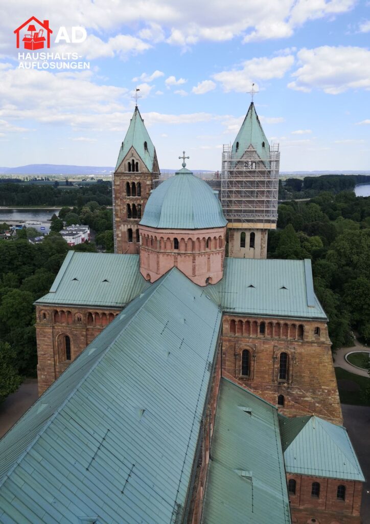 Blick auf den Speyerer Dom und Rhein – Entrümpelung und Haushaltsauflösung Speyer